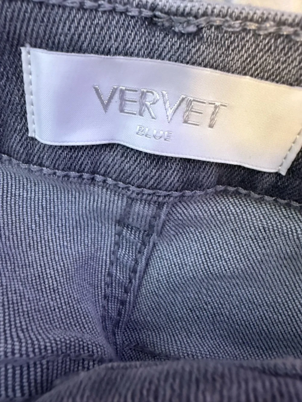 Vervet‎ Blue High Rise Cropped Flare Stretch Jeans